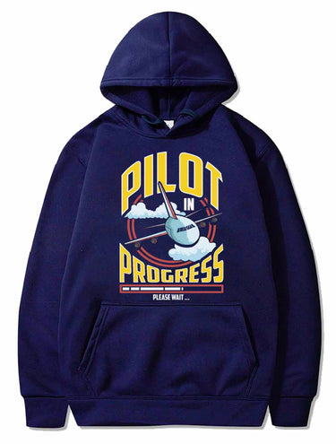 Funny Pilot In Progress Please Wait Airplane Pilot PULLOVER THE AV8R
